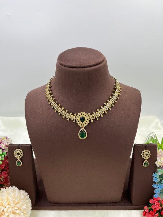 Viva Drop Victorian Necklace Set Small