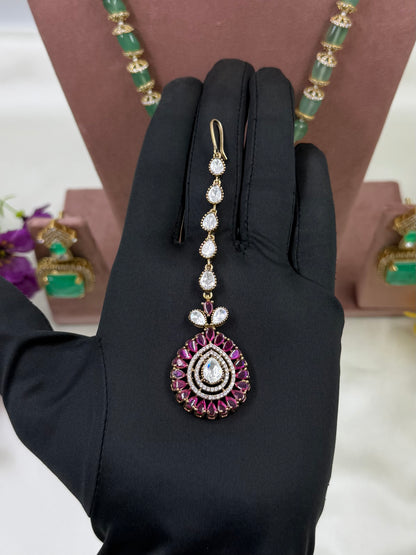 Mallika Royal Jaipuri Kundan Combo Set