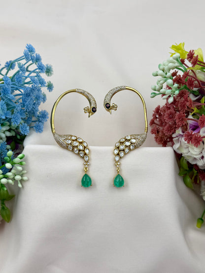 Vinita Peacock Chorski Earcuff