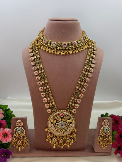 Pranali Heritage Chorski Combo Necklace Set