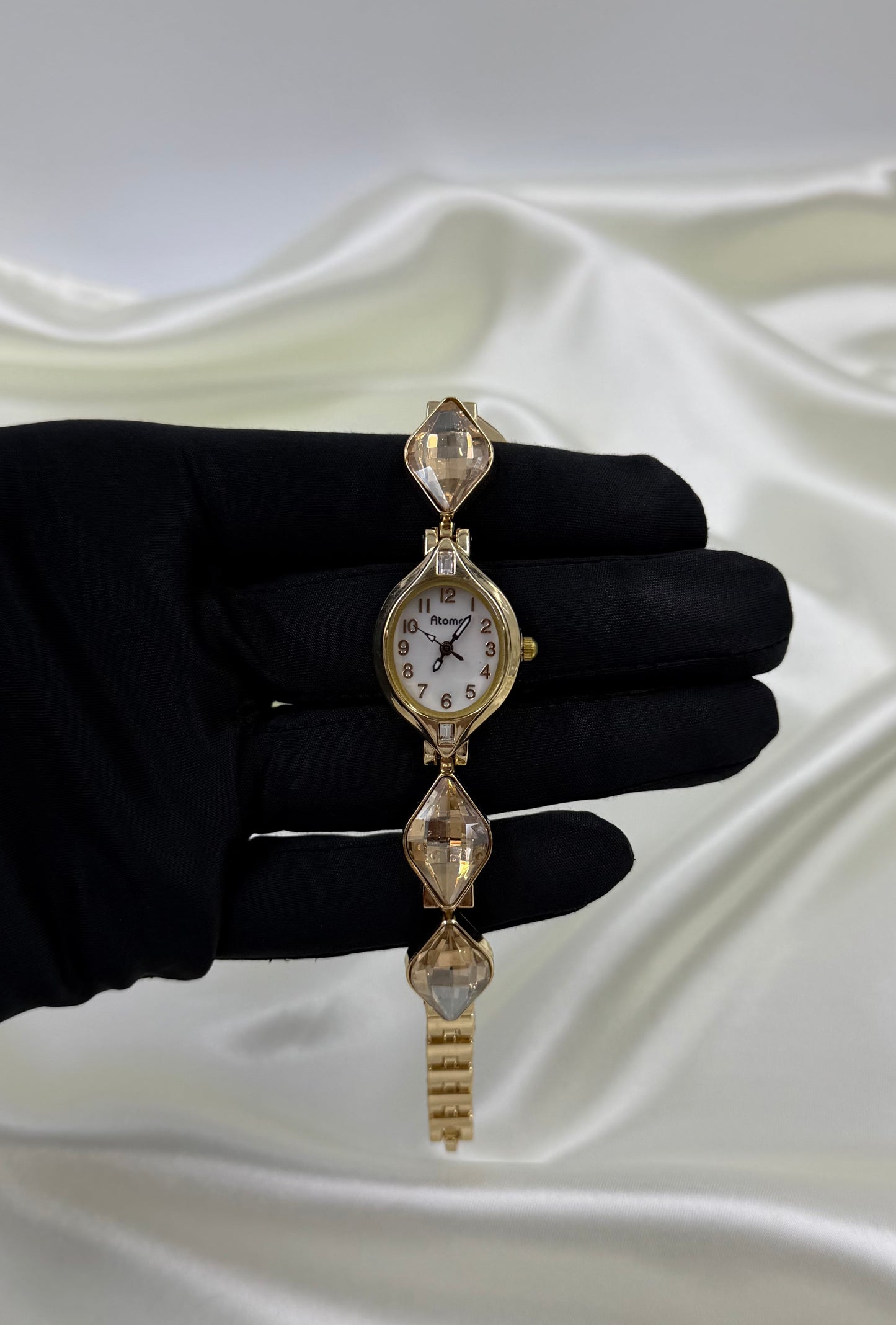 Tanuja Gold Stainless Steel Watch (Adjustable)