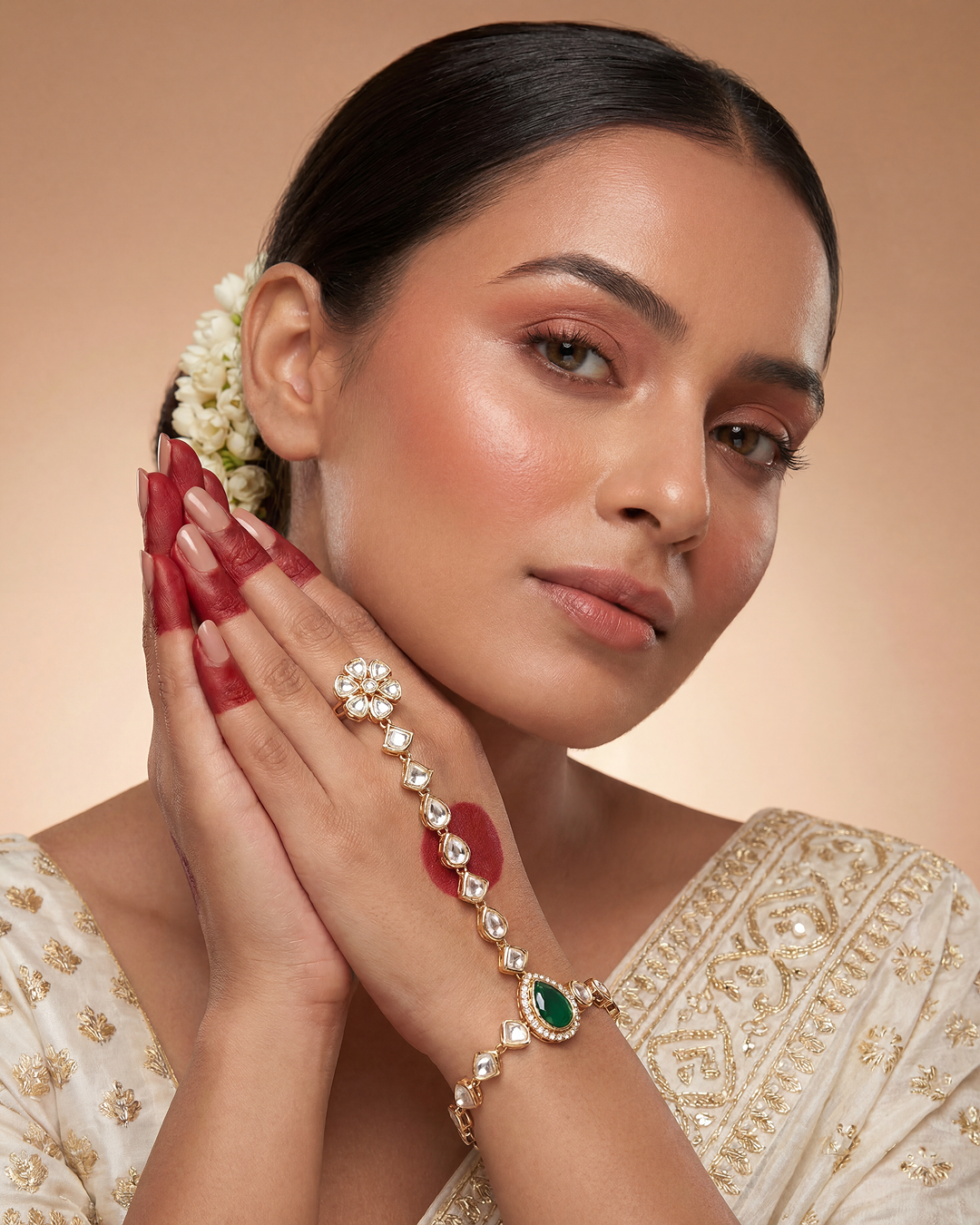 Preeti Moissanite Hath Panja (One Pis)
