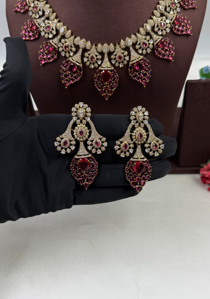 Reyanshi Victorian American Diamond Premium Necklace