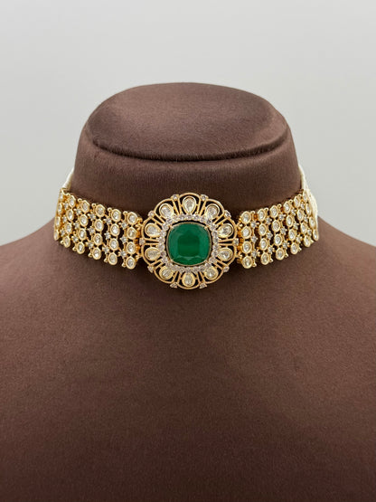 Siya Premium Moissanite Choker Set