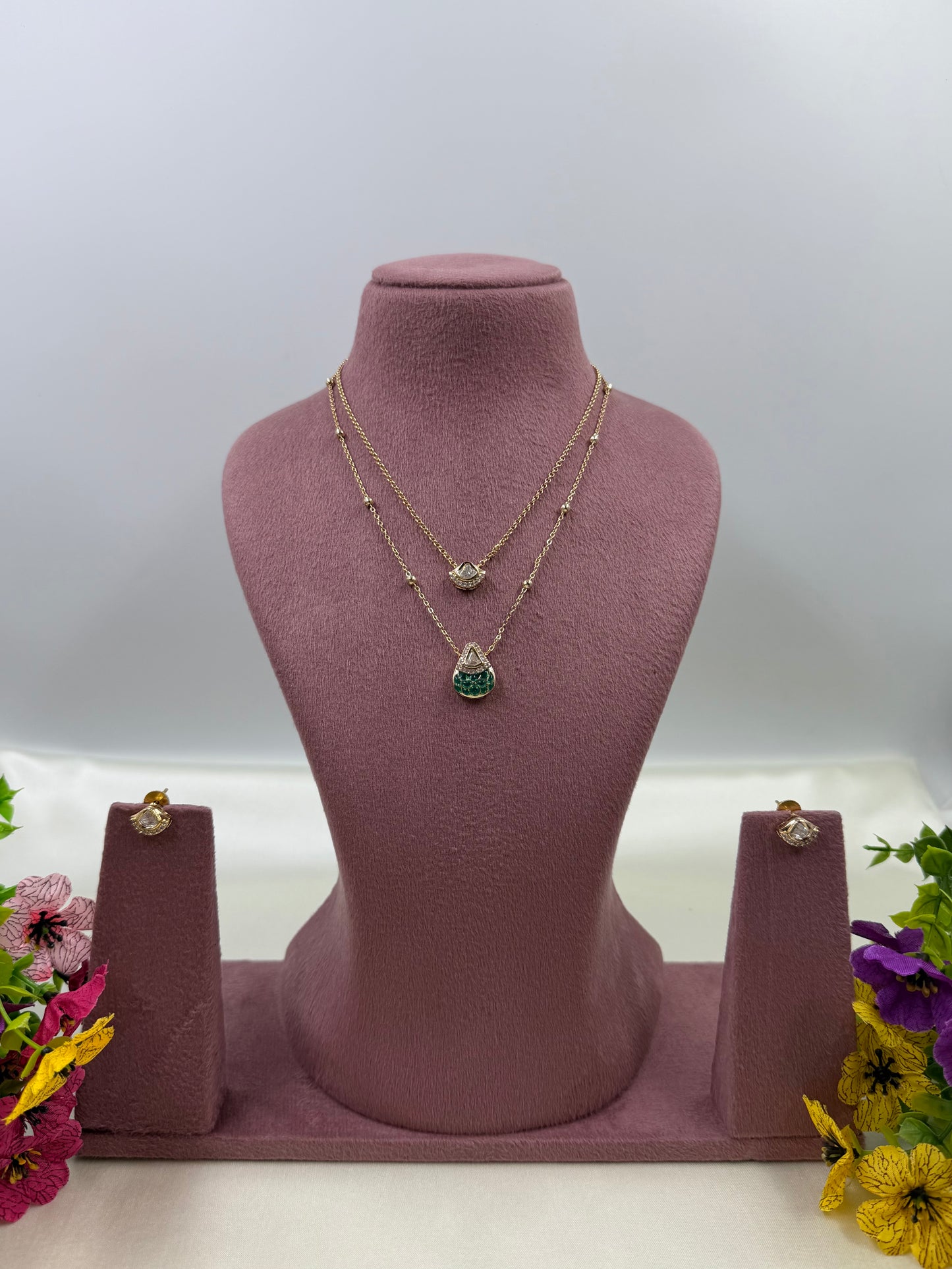 Harshada Moissanite Chain Pendant