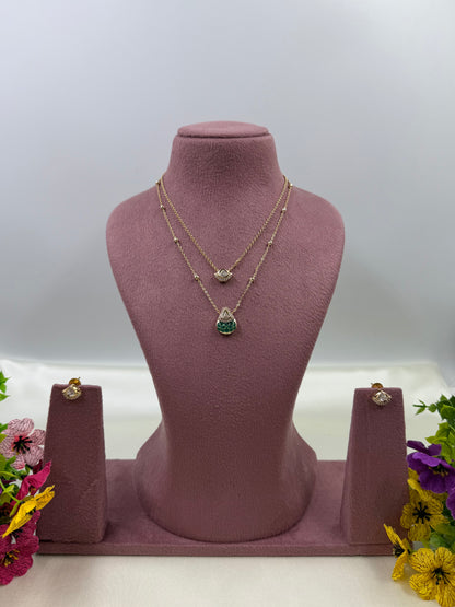 Harshada Moissanite Chain Pendant