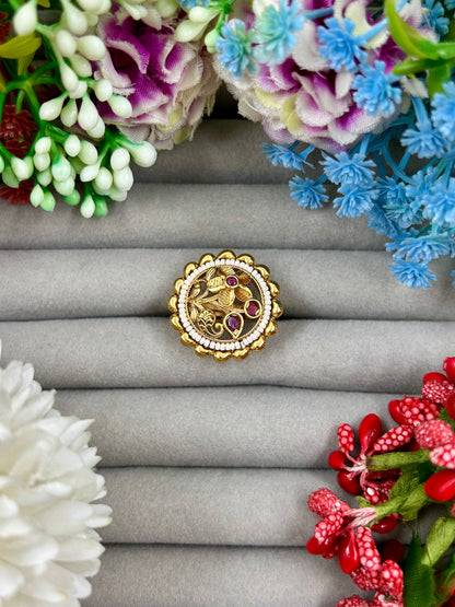 Heena Heritage Finger Ring (Adjustable)