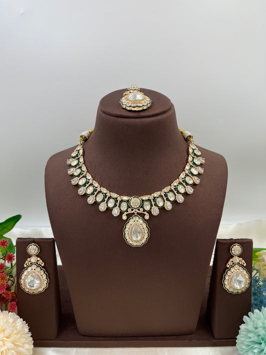 Amaya Premium Moissanite Kundan Necklace