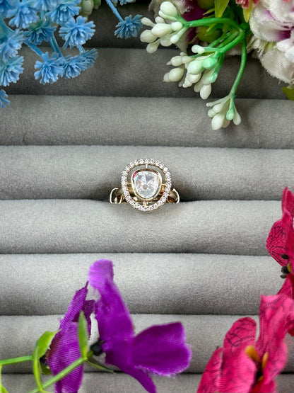 Vidhi Moissanite Ring (Adjustable)