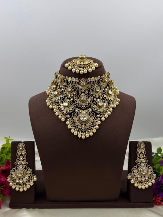 Chandrika Rajasthani Royal Pearl Choker Set