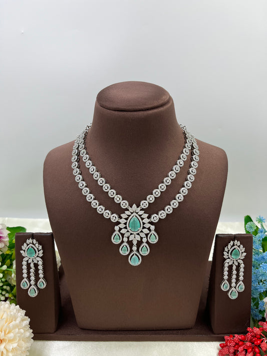 Diva Floral Drop Necklace Set