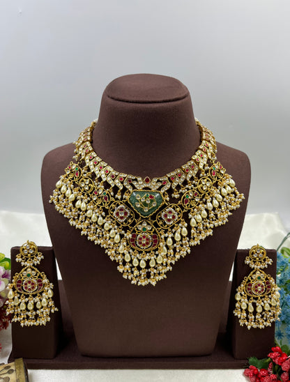 Shreya Pachi Kundan Premium Necklace