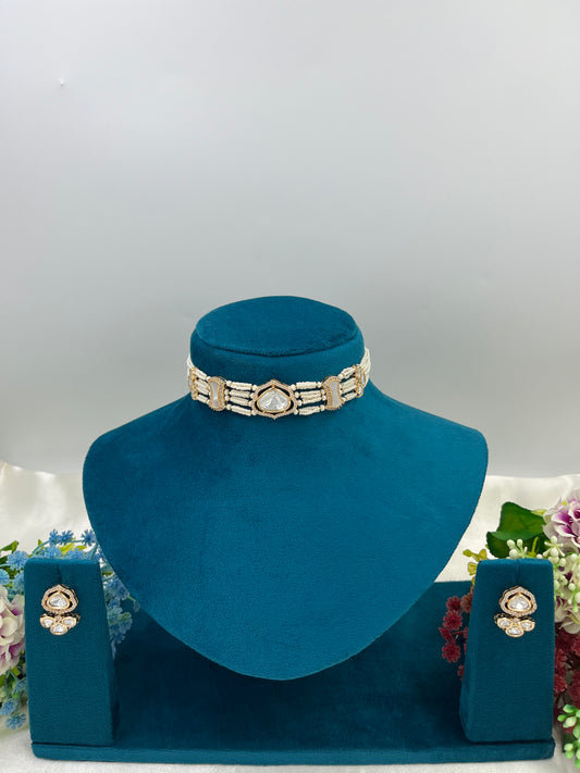 Moonlit Sparkle Moissanite Choker Necklace