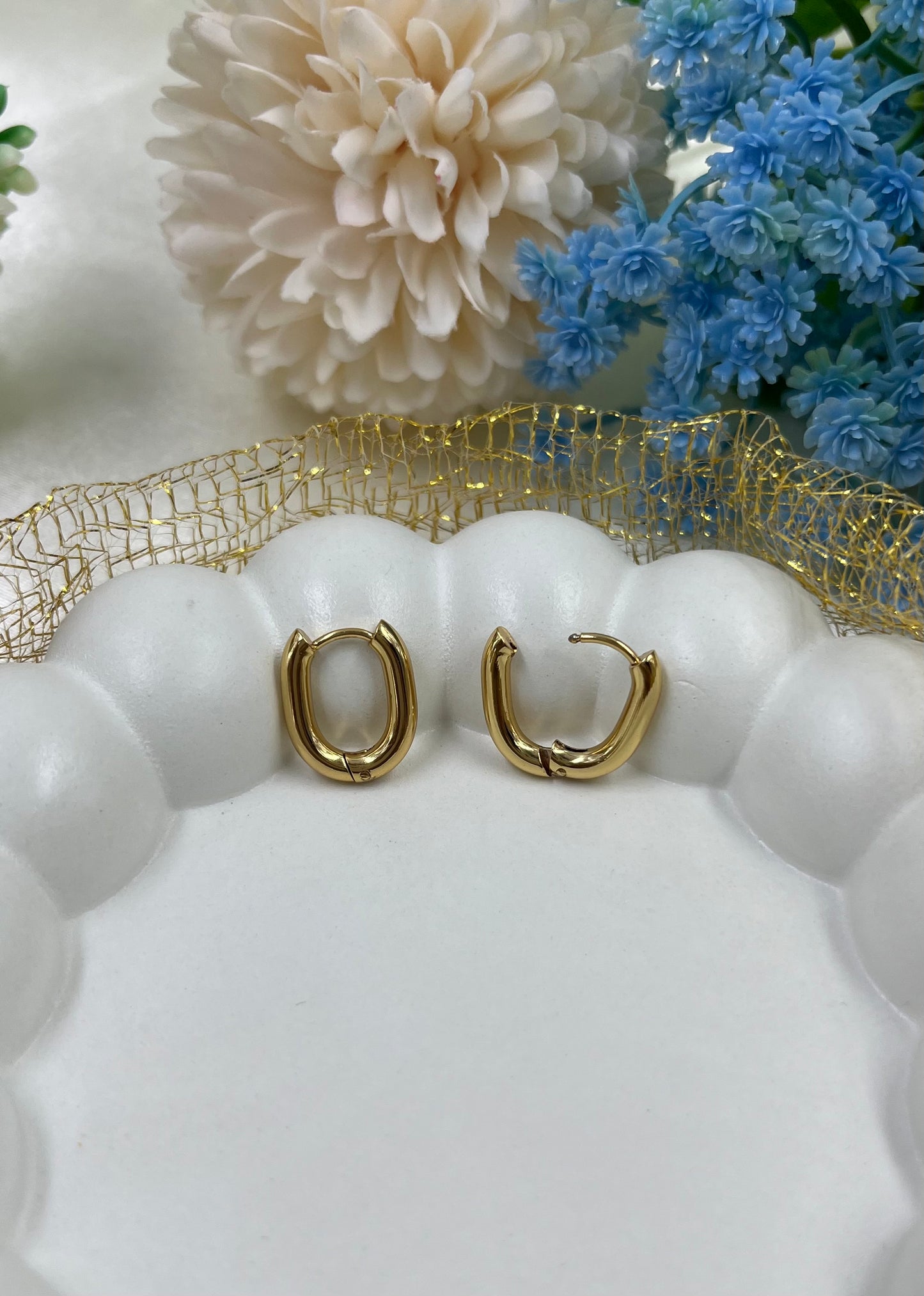 Tiara Gold Plated Earing