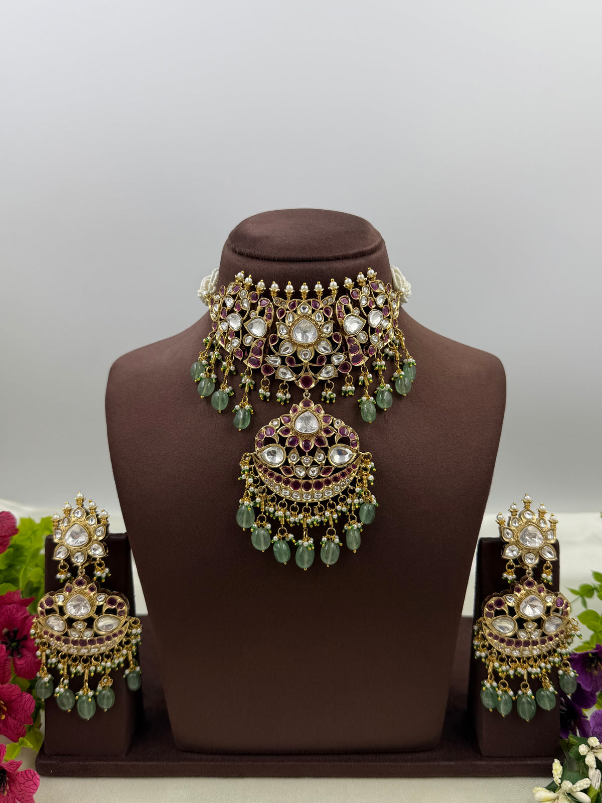 Madhuri Premium Traditional Choker Necklace Set