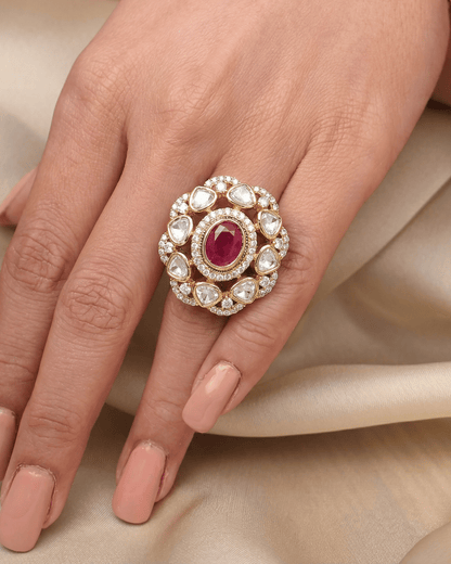 Ritu Premium Moissanite Ring (Adjustable)