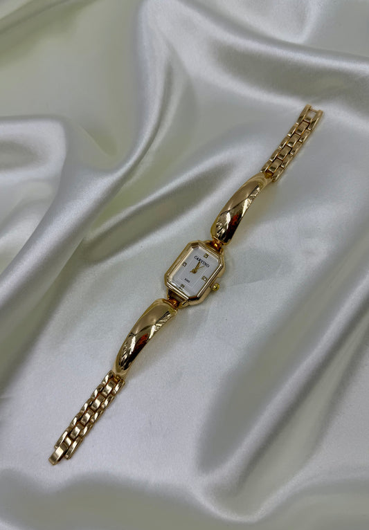 Krisha Gold Stainless Steel Watch (Adjustable)