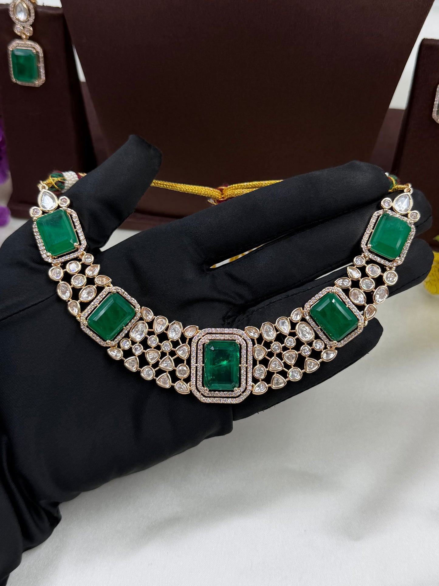Disha Moissanite Premium Necklace