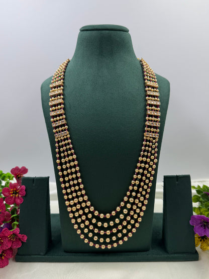 Tanvi Traditional Five Layer Long Necklace Without Earring