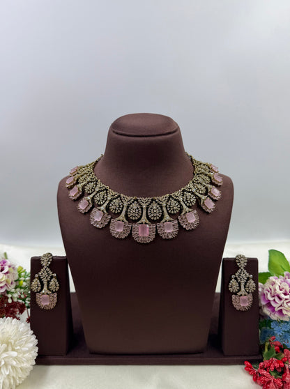 Tanvi Victorian American Dimond Necklace