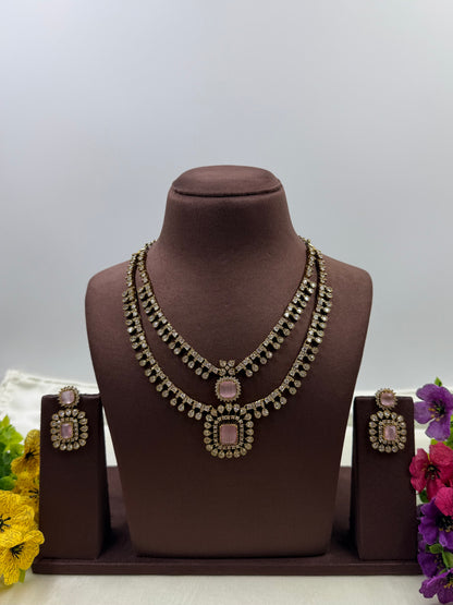 Anushka Victorian Premium Double Layer Necklace