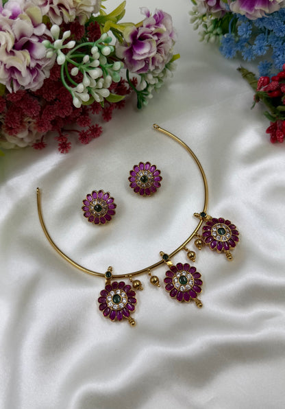 Esha Traditional Hasli Necklace