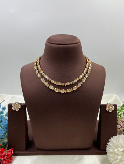 Madhavi Moissanite Delicate Necklace
