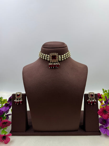 Shivani Victorian Traditional Choker Necklace