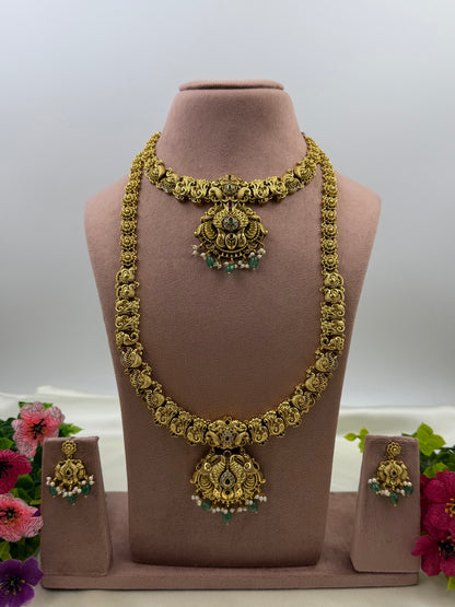 Siddhika South Traditional Combo Necklace Set