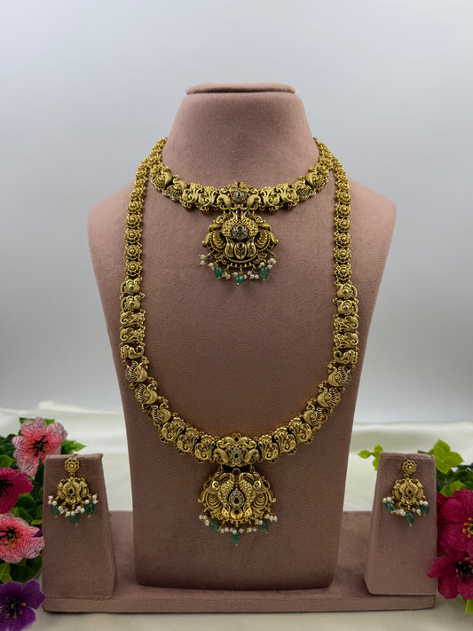 Siddhika South Traditional Combo Necklace Set