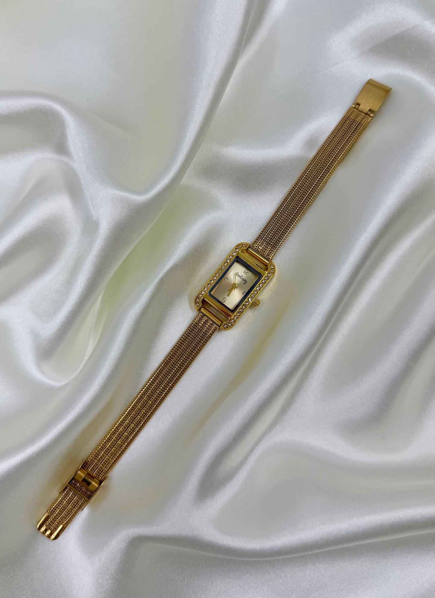 Ridhima Gold Stainless Steel Watch (Adjustable)