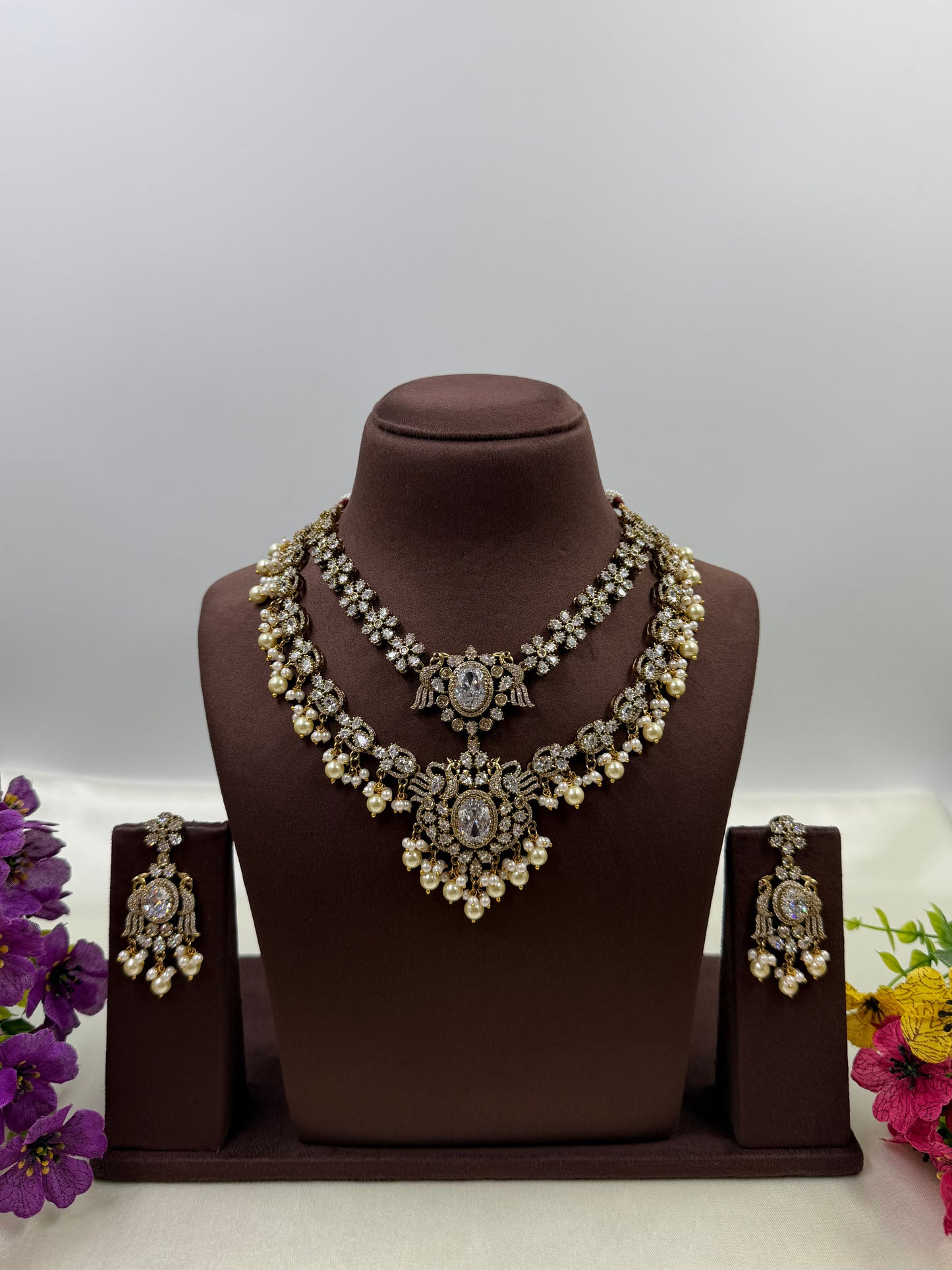 Shrevali Layered Moti Necklace