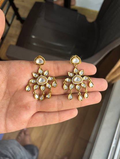 ZEHERA MOISSANITE KUNDAN NECKLACE SET