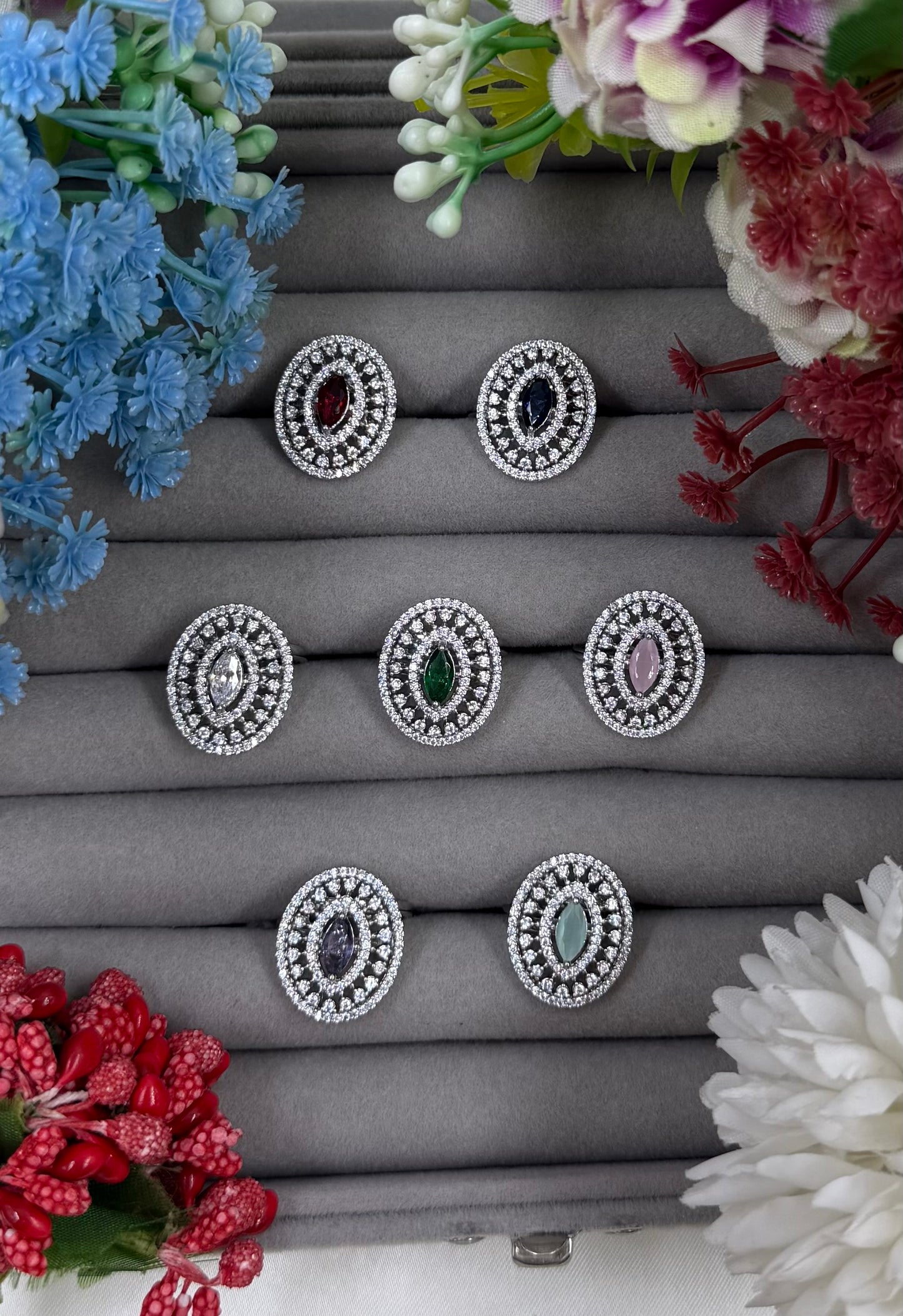 Eloise American Diamond Ring (Adjustable)