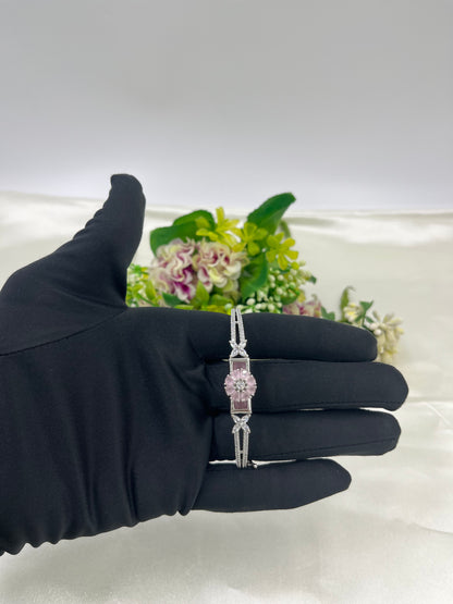 Amethyst Hues Diamond Ad Openable Kada