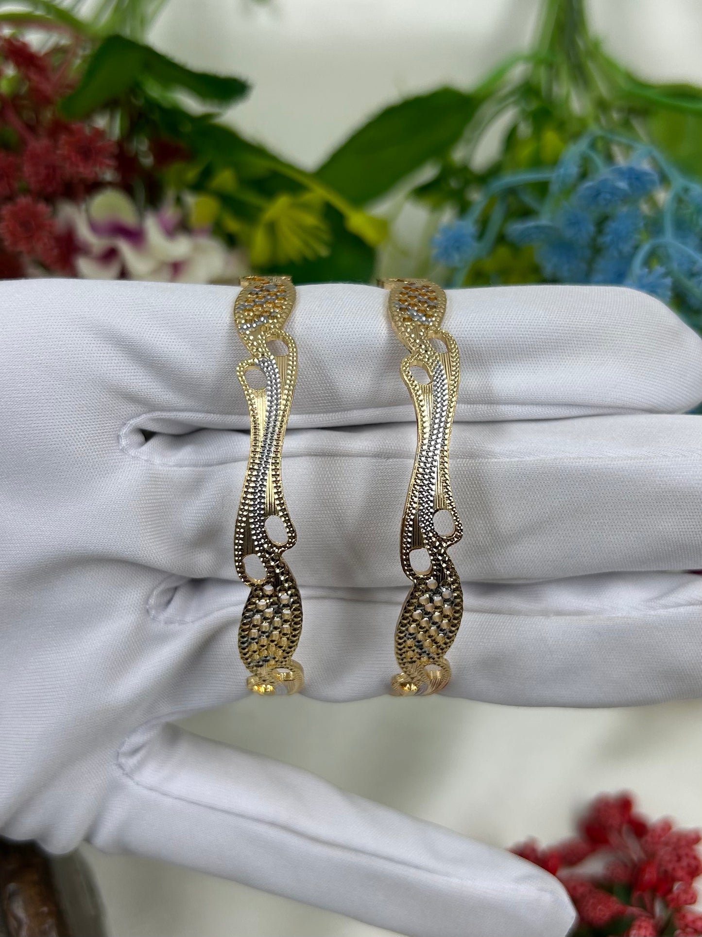 Visha Premium Two-tone Bangles
