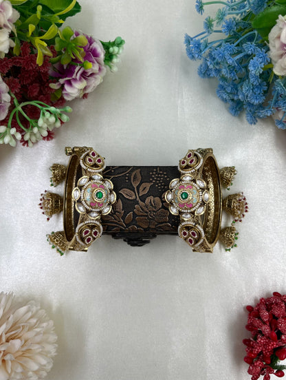 Addhi shree Heritage Jhumka Bangles (Openable)