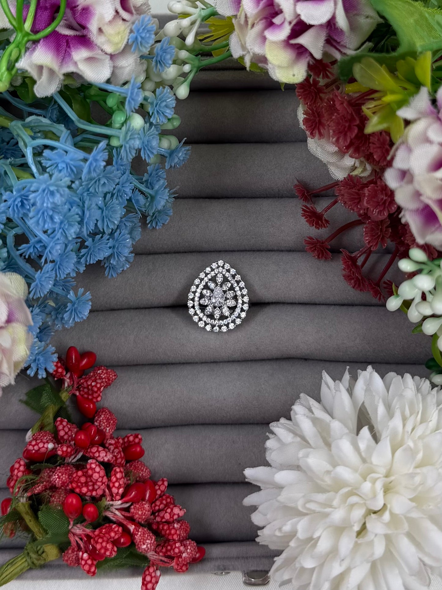 Alyvia American Diamond Ring (Adjustable)
