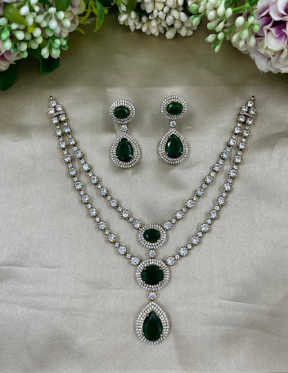 Rose Quartz Victorian Necklace Set