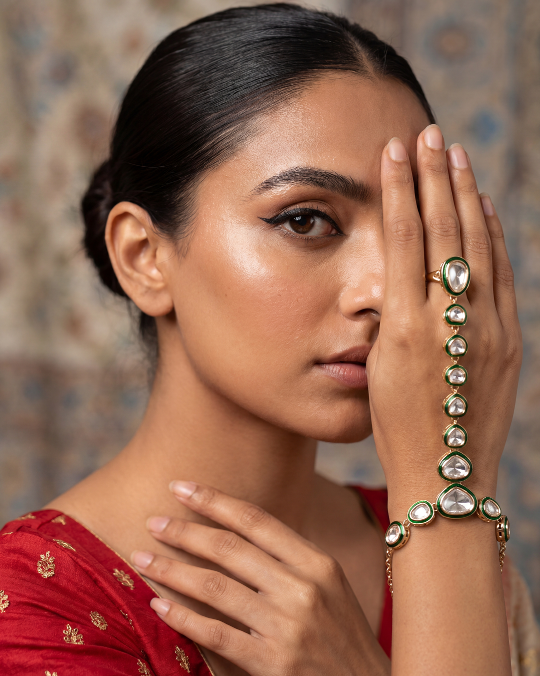 Aadhya Moissanite Hath Panja (One Pis)