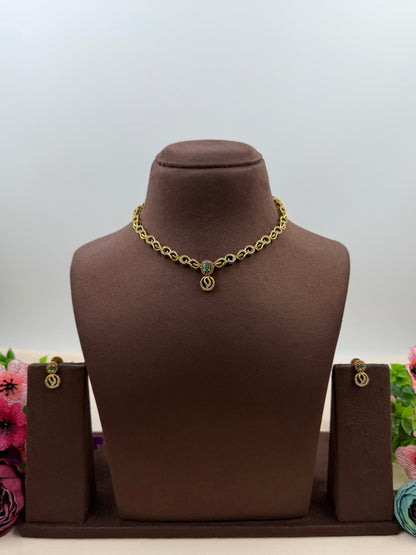 Poonam Traditional Delicate Necklace