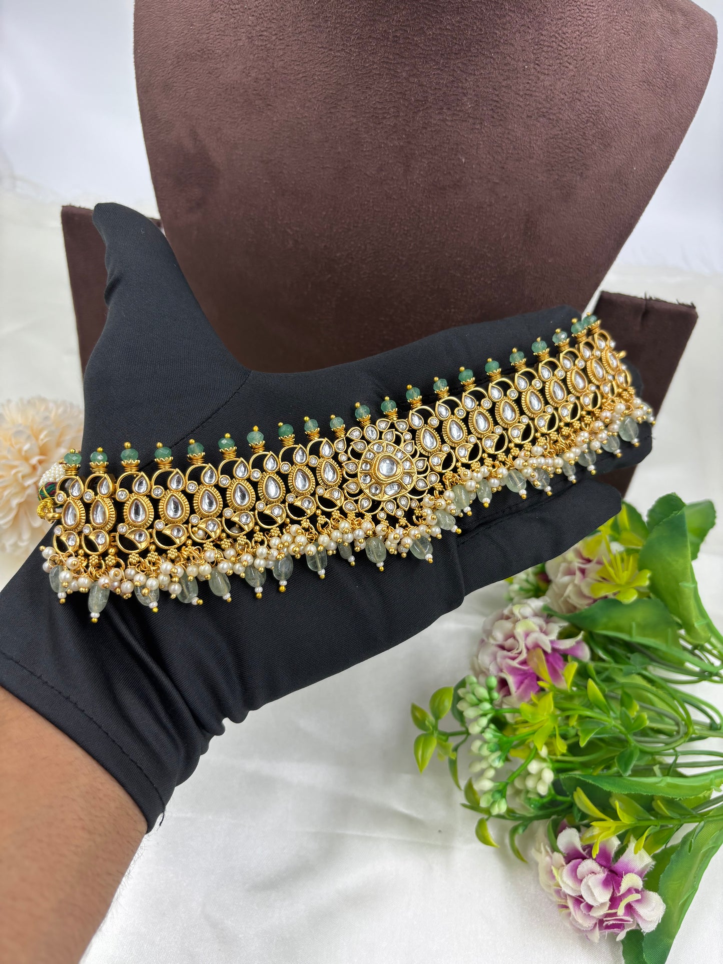 Swarna Pushpa Choker Necklace