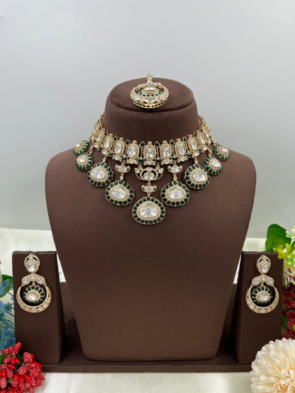 Apeksha Moissanite Kundan Necklace