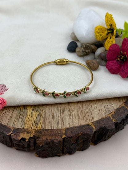 Aliya Crimson Bloom Bracelet