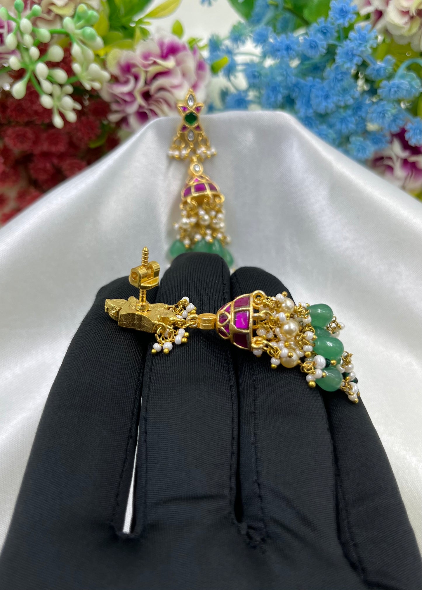 Nalini Jadau Pachi Kundan Jumka