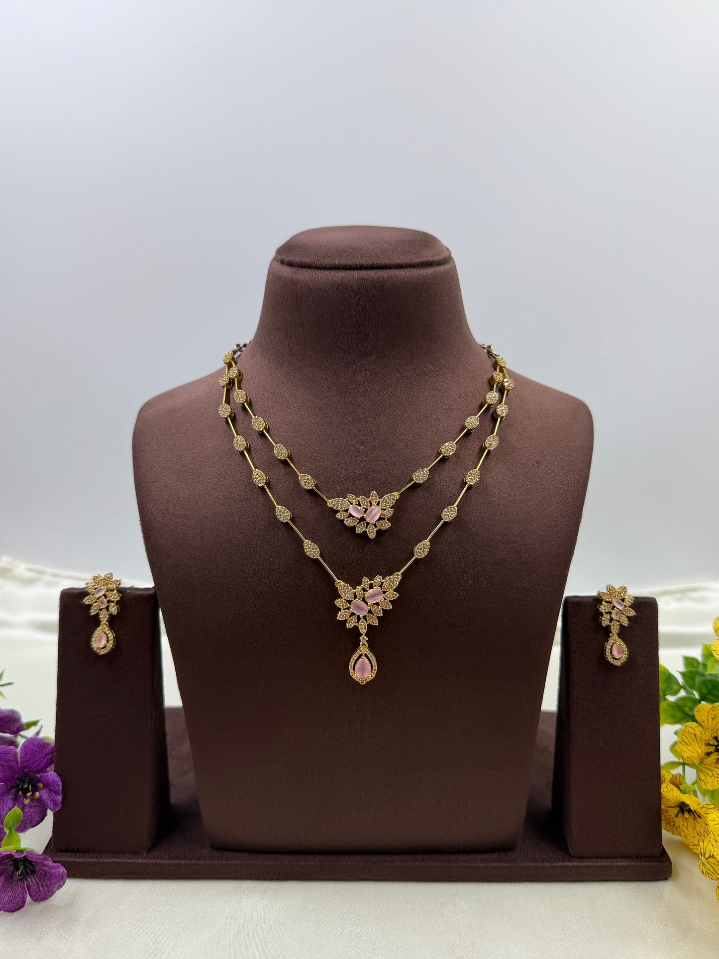 Tanisha Traditional Two Layer Necklace