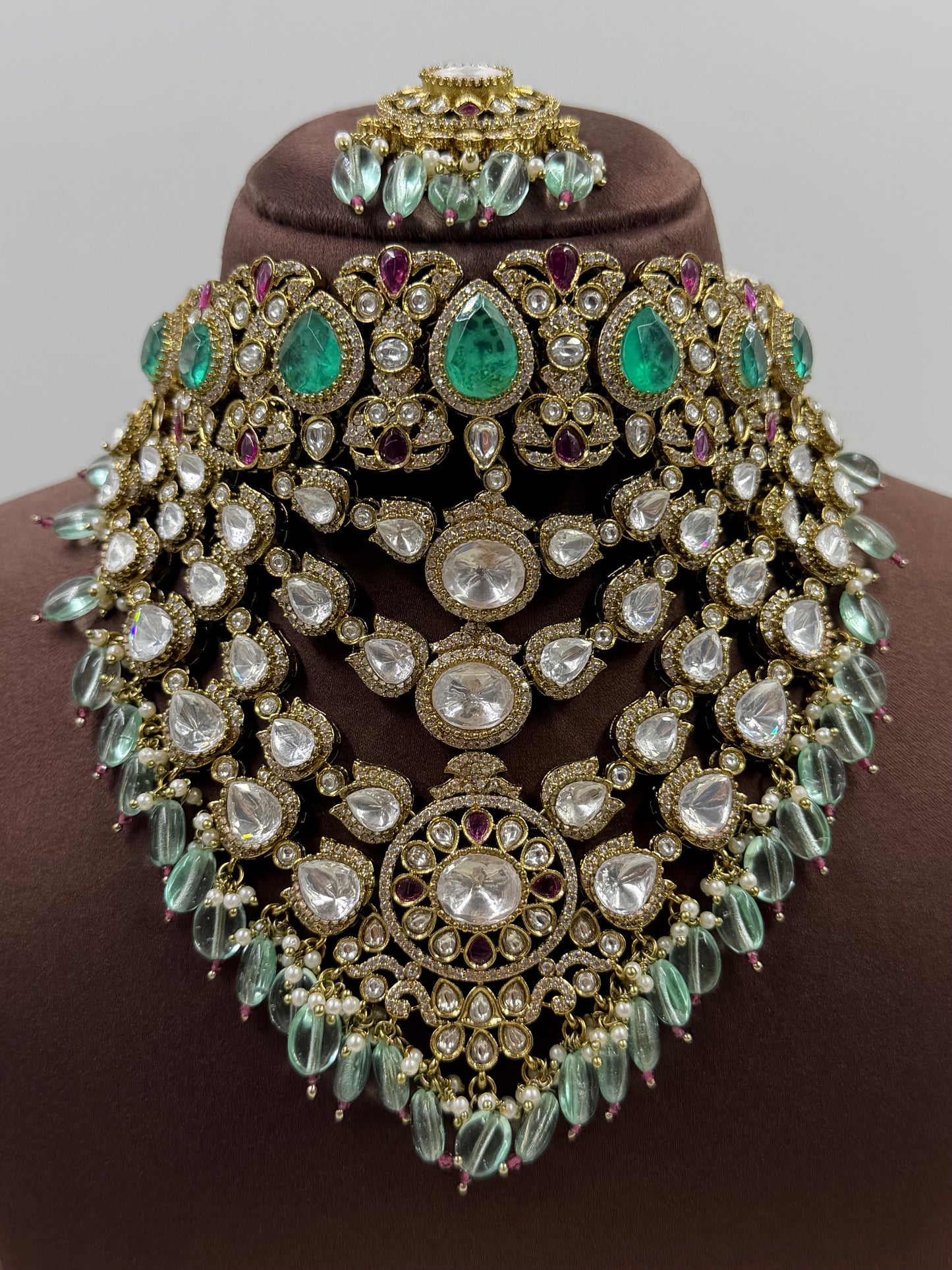 Mukta Jaipuri Kundan Choker Necklace Set