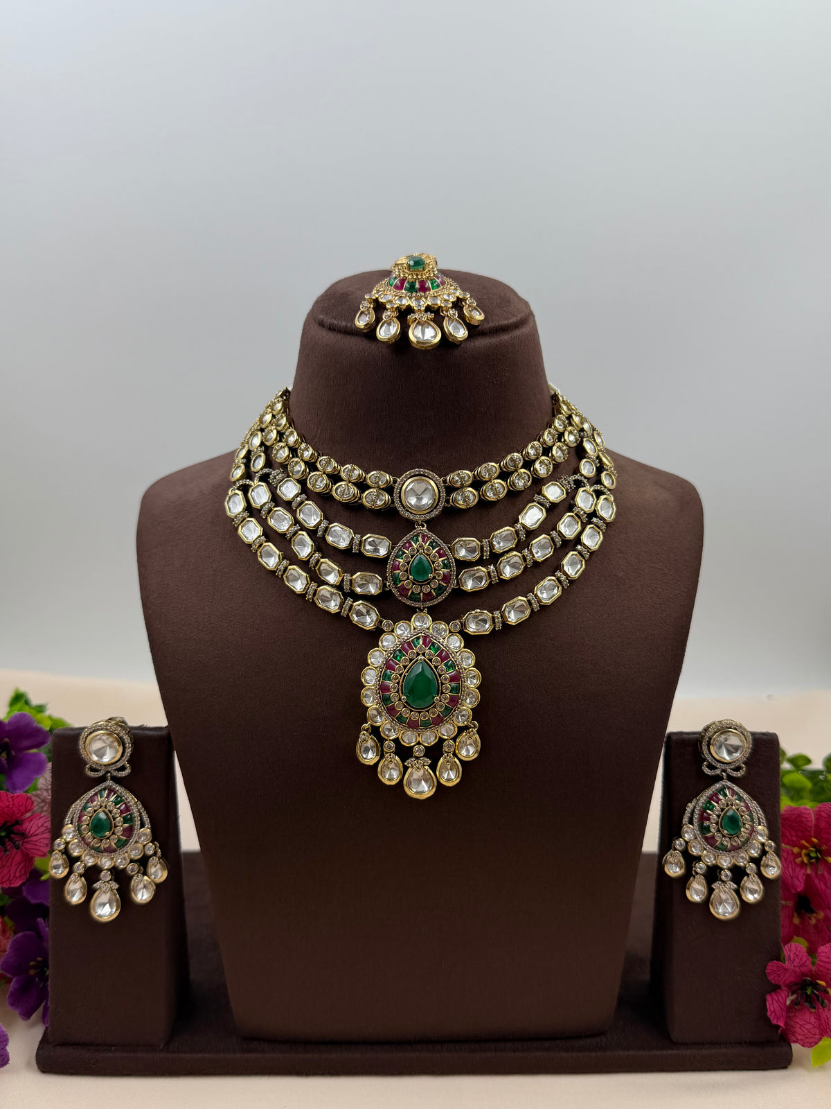 Reva Victorian Layered Necklace Set