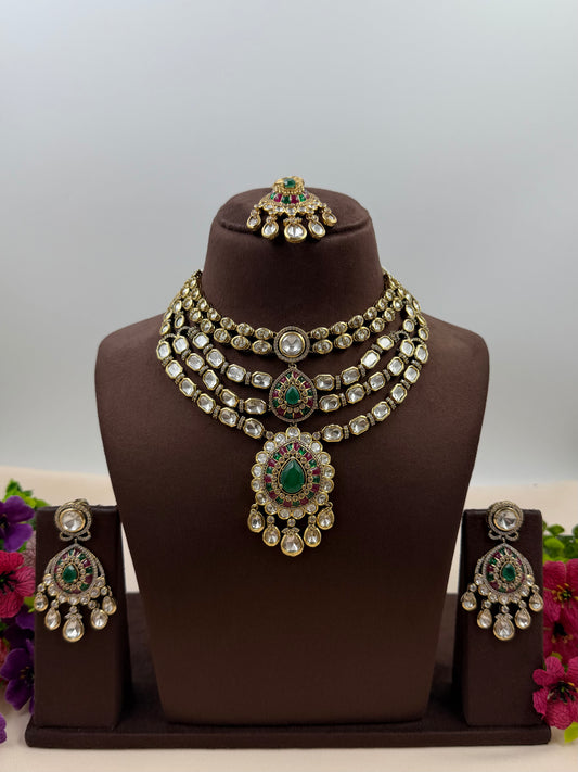 Reva Victorian Layered Necklace Set