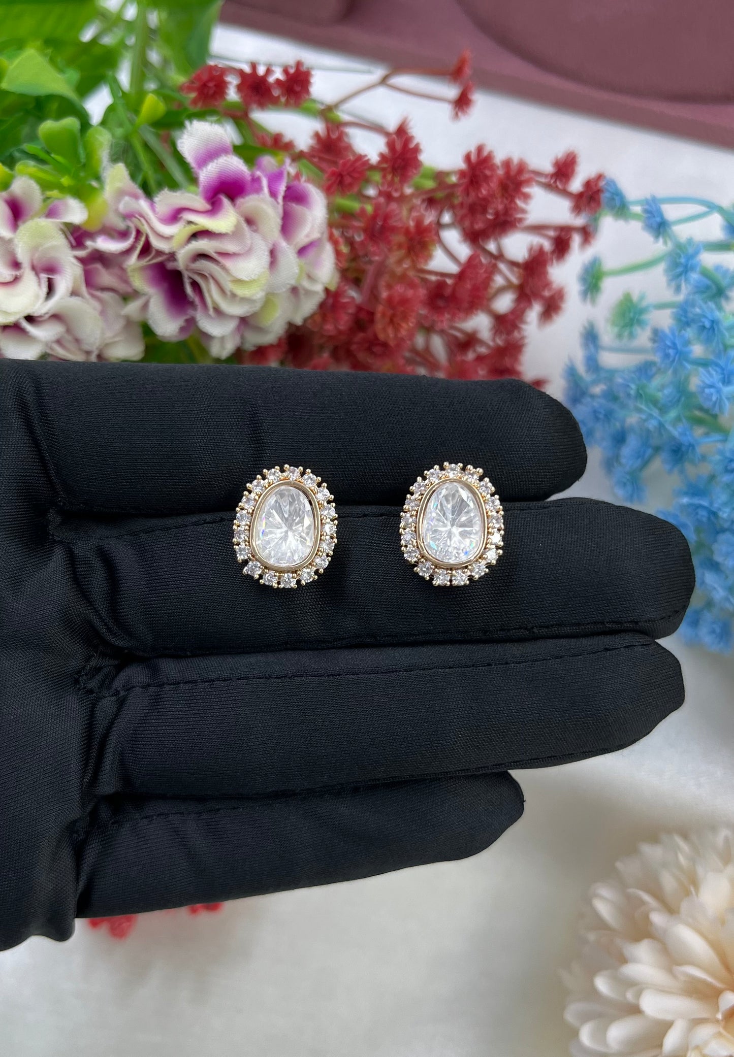 Jiya Moissanite Kundan Tops